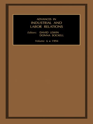 cover image of Advances in Industrial and Labor Relations